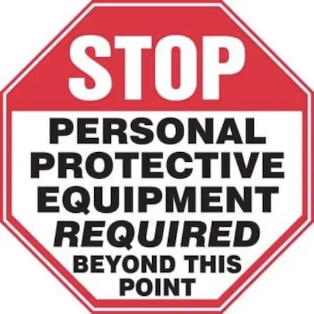 Accuform STOP SAFETY SIGN PERSONAL MPPE924VA MPPE924VA